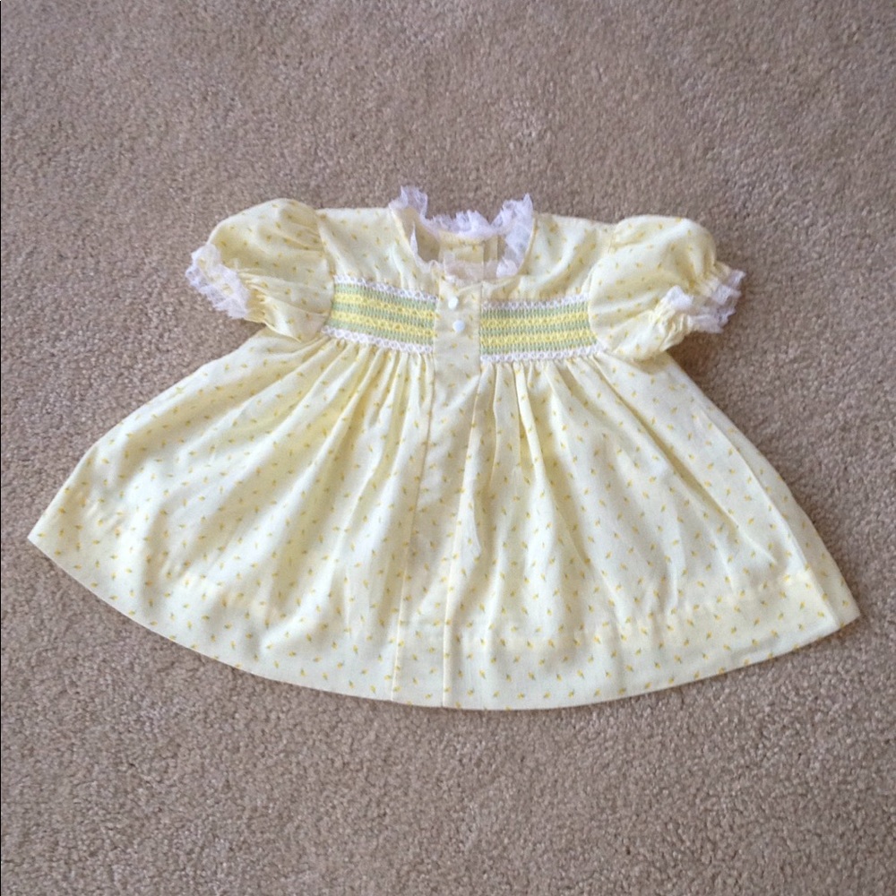 Vintage Lace Flower Baby Dress